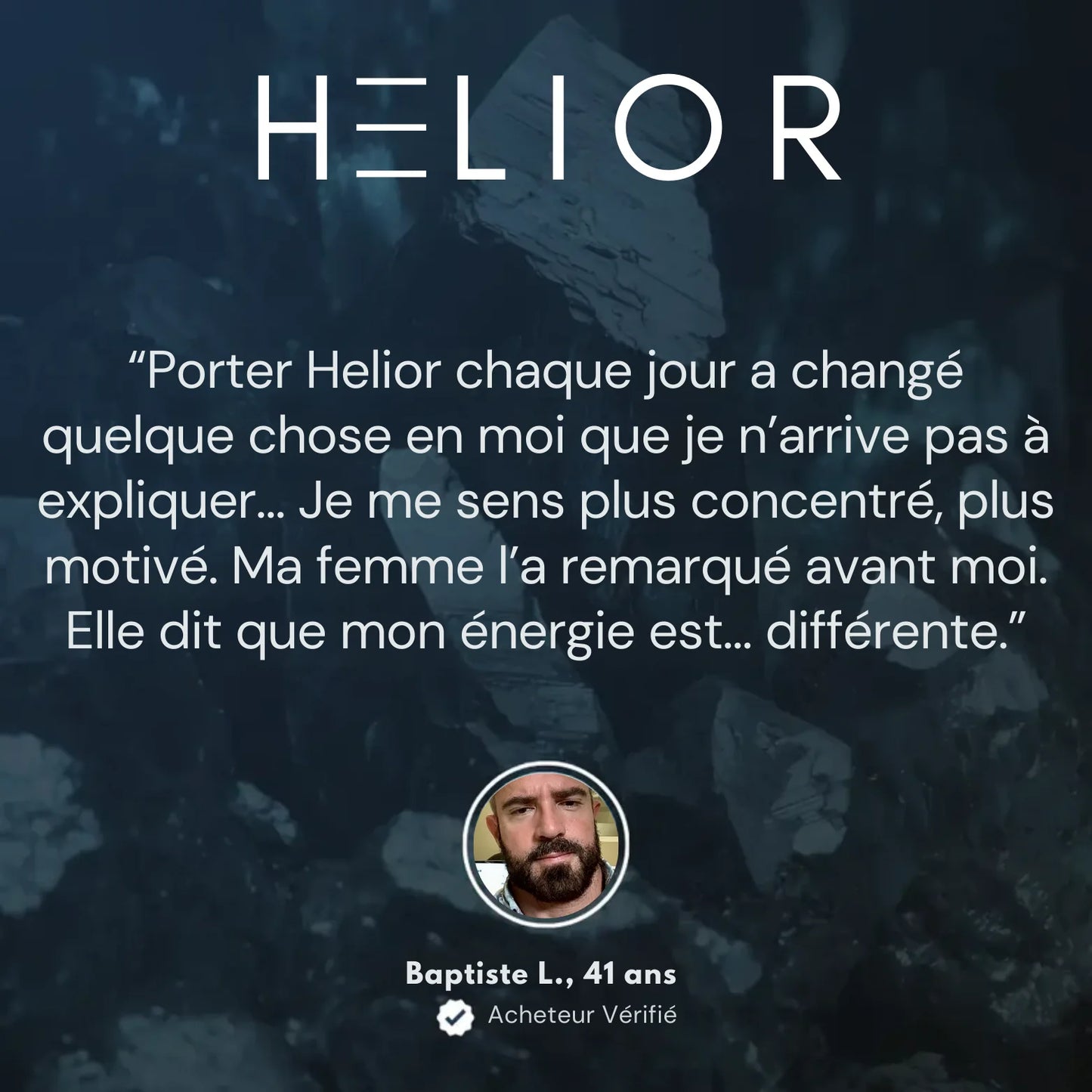 Helior - bracelet en hématite